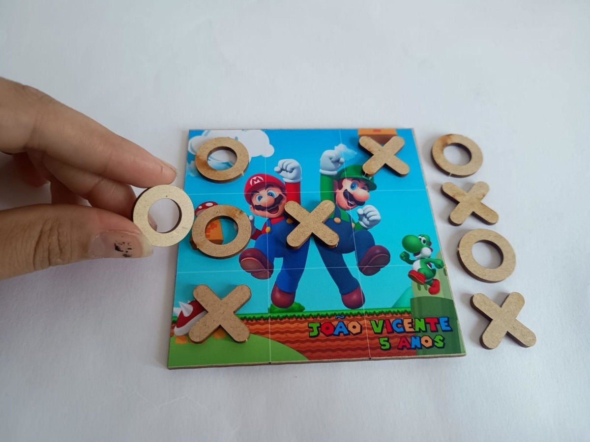 Jogo da velha personalizado lembrancinha educativa para festa - My Blessing