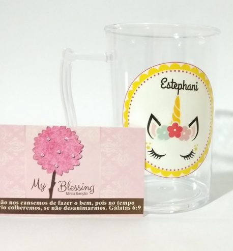 Caneca Acrílica Personalizada Unicórnio Canecas Personalizadas